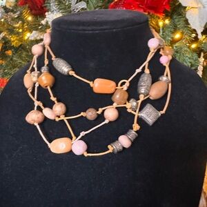 VINTAGE You & I Multicolor Handmade Beaded Necklace
